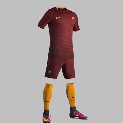 Форма футбольного клуба Рома 2016/2017 (комплект: футболка + шорты + гетры) 