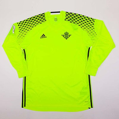 Детская форма голкипера футбольного клуба Реал Бетис 2016/2017 (комплект: футболка + шорты + гетры) 