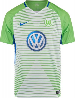 Форма футбольного клуба Вольфсбург 2017/2018 (комплект: футболка + шорты + гетры) 