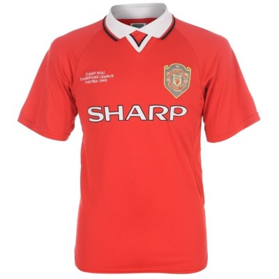 Форма футбольного клуба Манчестер Юнайтед домашняя 1999 (комплект: футболка + шорты + гетры) 