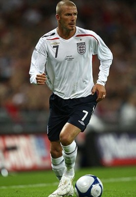Форма сборной Англии 2007 Дэвид Бекхэм 