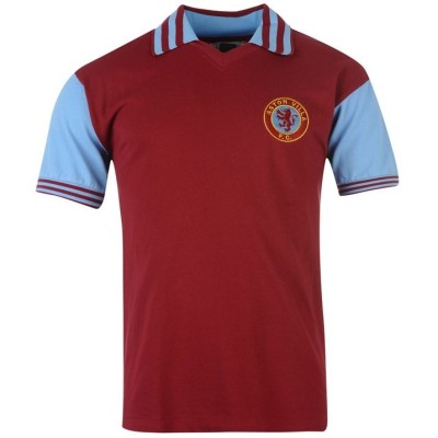 Форма футбольного клуба Астон Вилла домашняя 1981 (комплект: футболка + шорты + гетры) 