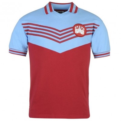 Форма футбольного клуба Вест Хэм Юнайтед домашняя 1976 (комплект: футболка + шорты + гетры) 